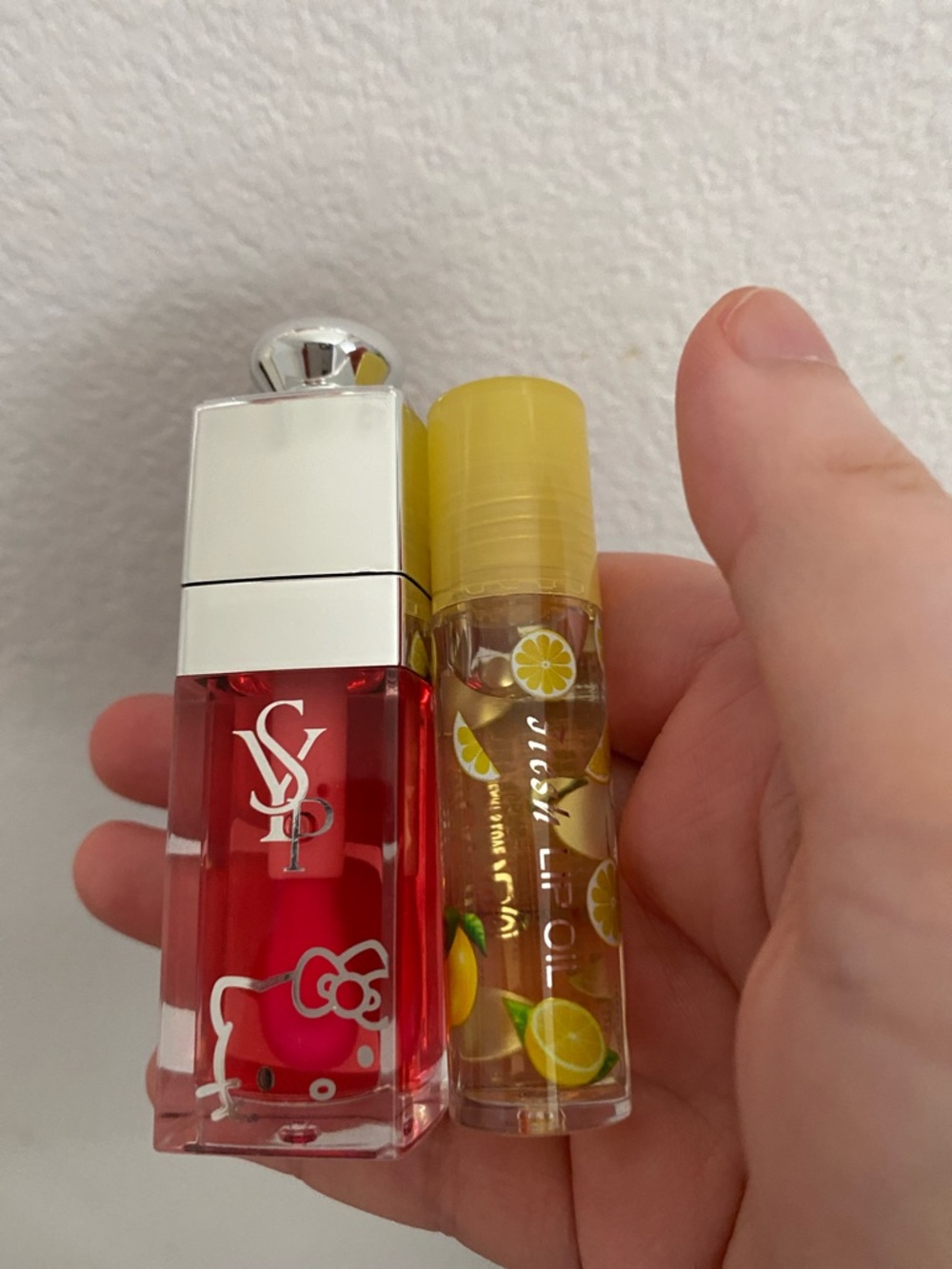 Yellow Lemon & red Lip Oil Duo